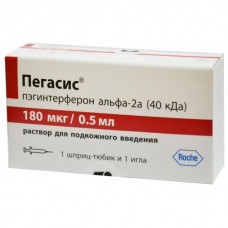 Пегасис раствор для подкожного введения 180 мкг/0,5 мл 1 шприц-тюбик