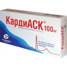 Кардиаск 100 мг 60 табл