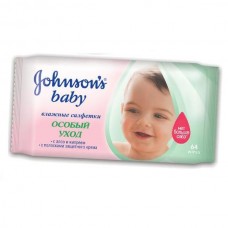 Johnson & johnson салфетки очищающие 64 шт алоэ, кипре