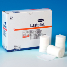 Бинт lastotel 4 м * 6 см фиксирующий белый