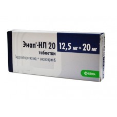 Энап нl 12,5 мг плюс 20 мг 60 табл
