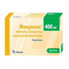 Макропен 400 мг 16 табл