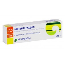 Метилурацил мазь 10% 25 г нижфарм