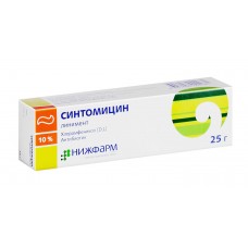 Синтомицин линимент 10% 25 г нижфарм