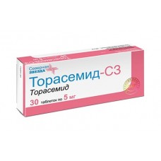 Торасемид-сз 5 мг 30 табл