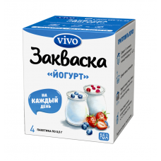 Закваска vivo йогурт 4 фл